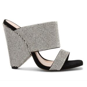 Schutz‎ x Revolve, Kulap Heel, Cristal, Black/Silver, Size 7